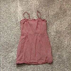 Pacsun red and white plaid dress.
